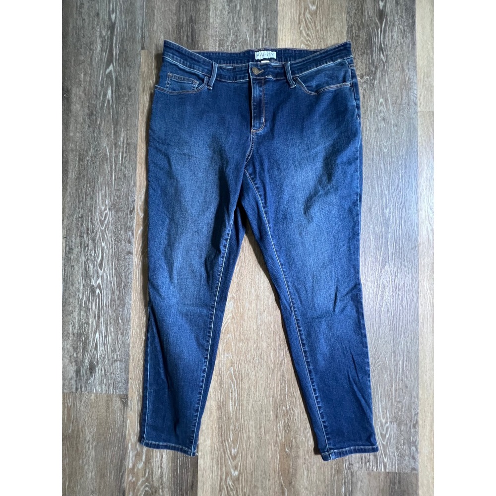 Ava & Viv Skinny Jeans‎ Women 16W Blue Dark Wash Stretch Denim Pants